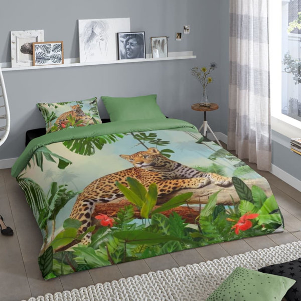 East Urban Home Good Morning Duvet Cover Jungle Multicolour Wayfair.co.uk